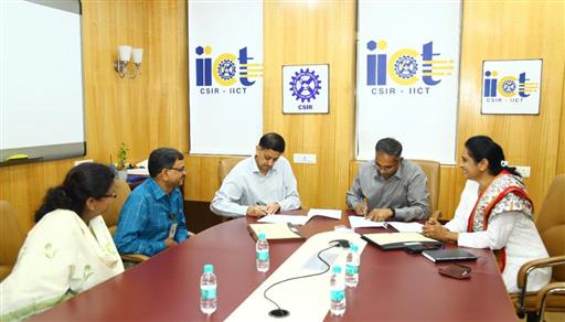 Signing of MoU with CSIR-IICT